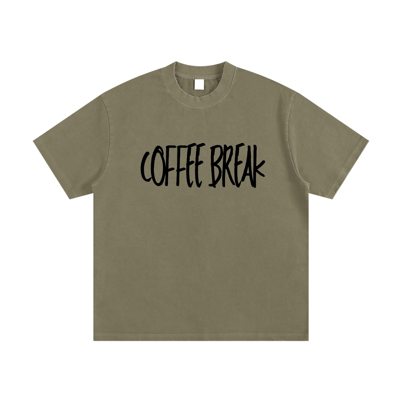 Heavyweight Vintage Washed Frayed T-Shirt